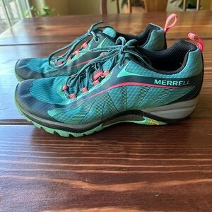Merrell Women's Teal Trail Running Shoes 9.5